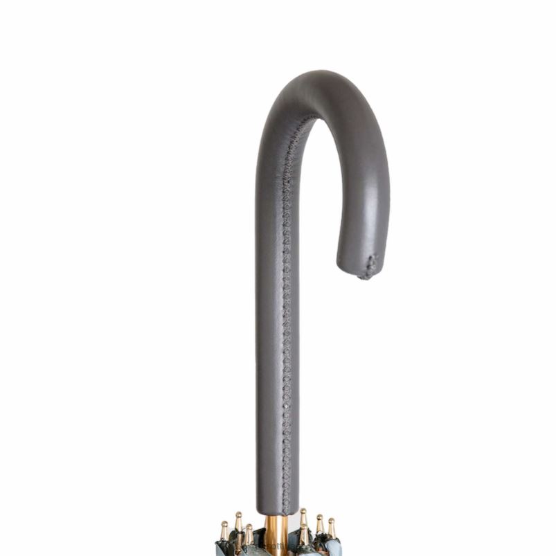 مظلة | 189 9l578-6 p - مظلة رمادية اللون مع زهور من الداخل PASOTTI Z446V366